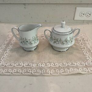 Noritake lidded sugar bowl and creamer. Patten is 2031 Savannah